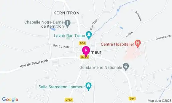 Localisation Crêperie La Lutine