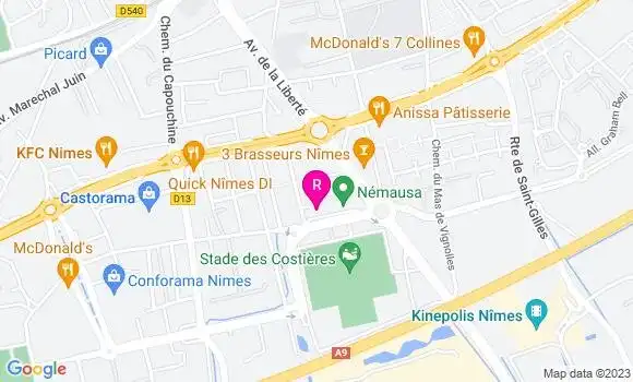 Localisation Brasserie L
