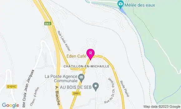 Localisation Restaurant  Eden Café