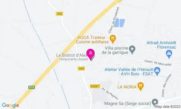 Localisation Le Bistrot d