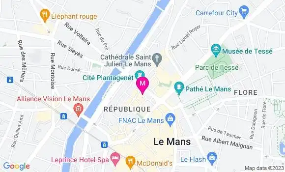 Localisation Restaurant  Le Fou du Roy