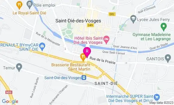 Localisation Brasserie Saint Martin