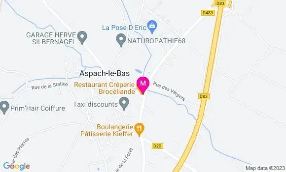 Localisation Crêperie Brocéliande