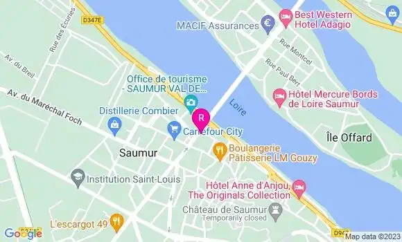 Localisation Brasserie de la Bourse