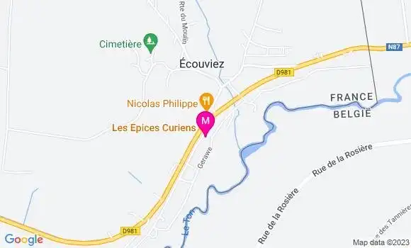 Localisation Restaurant  Les Epices Curiens