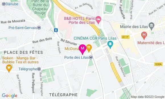 Localisation Restaurant  Le Zodiac