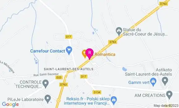 Localisation Pizzeria La Romantica