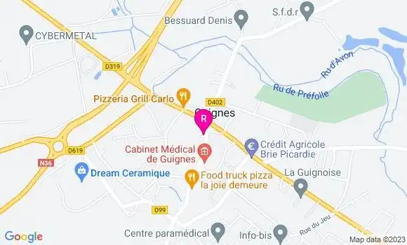 Localisation Restaurant  Au Briard Gourmand