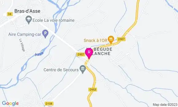 Localisation Restaurant  Les Trois Chemins