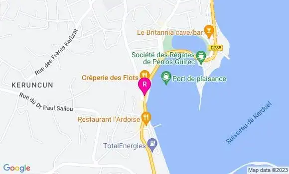 Localisation Restaurant  La Marée