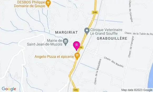 Localisation Restaurant  Road 86
