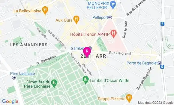 Localisation Restaurant  Chez Betty