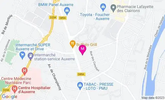 Localisation Restaurant  La P