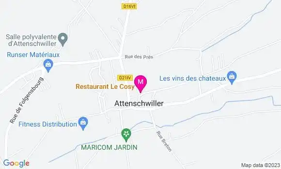 Localisation Restaurant  Le Cosy