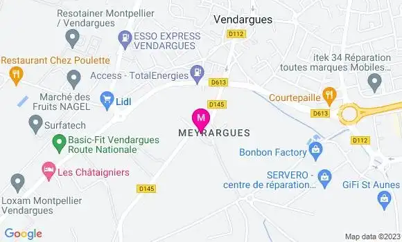 Localisation Restaurant  Les Templiers