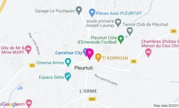 Localisation Restaurant  La Rance