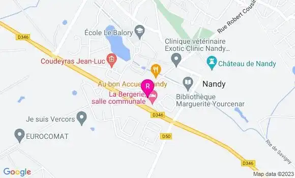Localisation Restaurant  La Ferme de Nandy