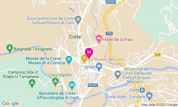 Localisation Restaurant  Le Nicoli