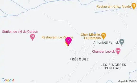 Localisation Restaurant  Le Refuge