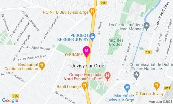 Localisation Restaurant  O Braise