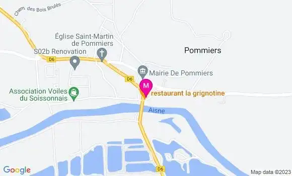 Localisation Restaurant  La Grignotine