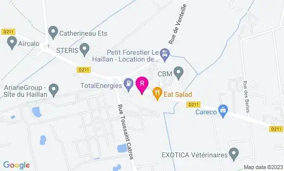 Localisation Restaurant  Wheels