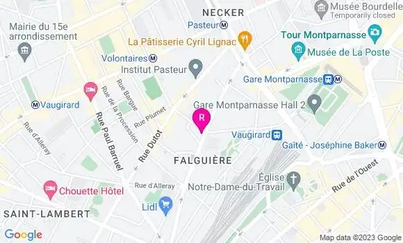 Localisation Restaurant  Au Réveil du Xvème