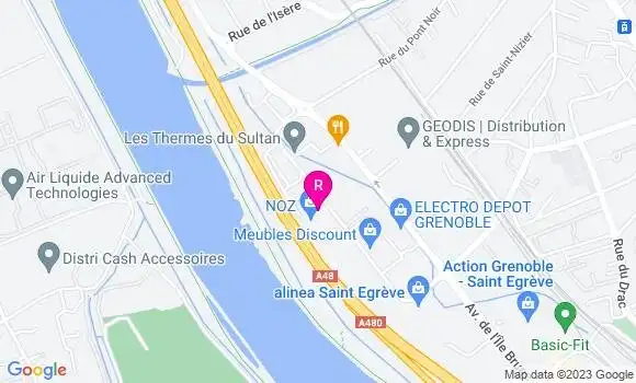 Localisation Restaurant  La Vence
