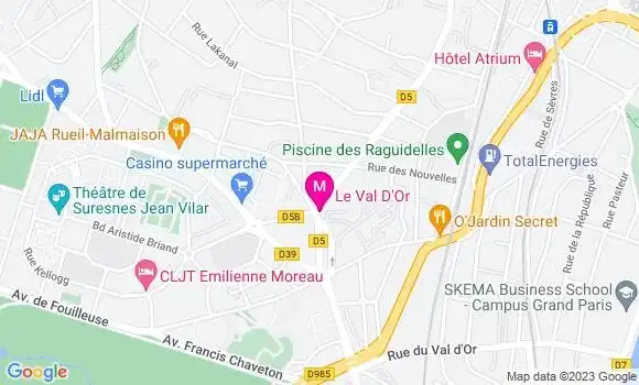 Localisation Restaurant  Le Val d