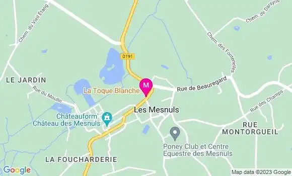 Localisation Restaurant  La Toque Blanche