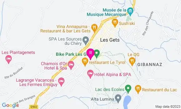 Localisation Restaurant  La Marmotte