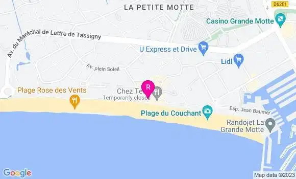 Localisation Restaurant  Le Rose des Sables
