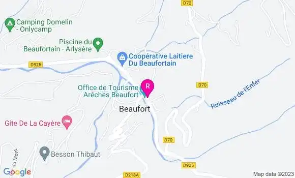 Localisation Restaurant  La Table du Berger