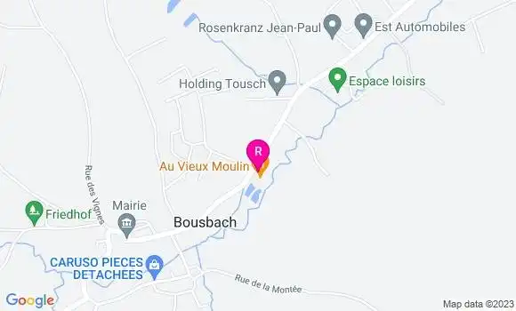 Localisation Restaurant  Au Vieux Moulin
