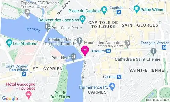 Localisation Brasserie Les Beaux Arts