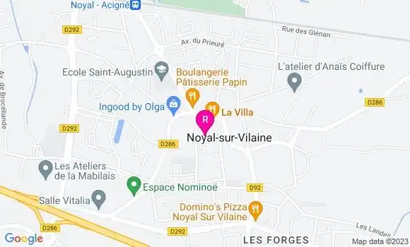Localisation Pizzeria La Villa