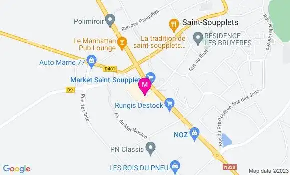 Localisation Restaurant  Le Saint Soupplets