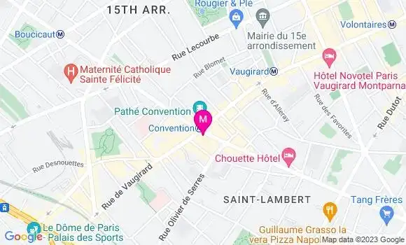 Localisation Brasserie Le Convention