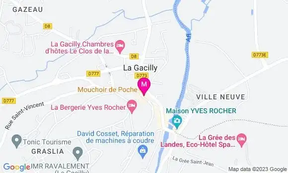 Localisation Crêperie Le Mouchoir de Poche