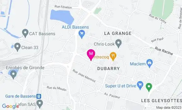 Localisation Restaurant  Le Petit Bassens