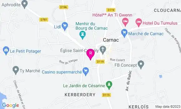 Localisation Auberge Le Ratelier