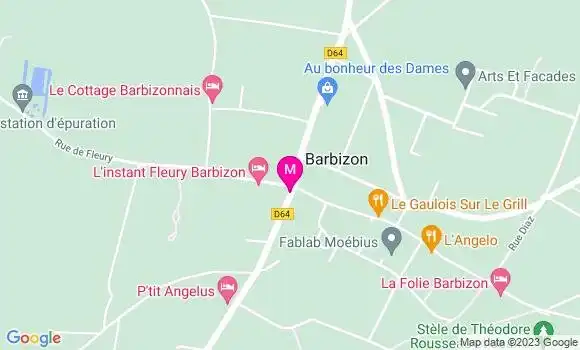 Localisation Restaurant Bar Le Relais de Barbizon