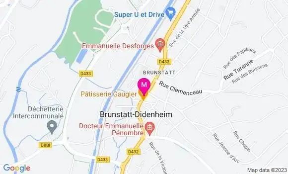 Localisation Restaurant  Au Cheval Blanc