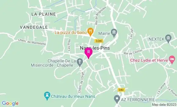 Localisation Restaurant  Le Café de Fany