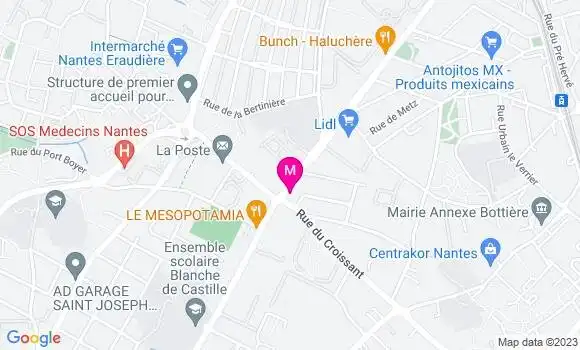 Localisation Crêperie Le Comptoir de Jules
