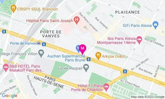 Localisation Restaurant  La Porte Didot