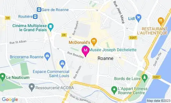 Localisation Brasserie Maxim