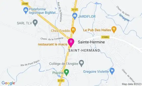 Localisation Restaurant  Le Macis