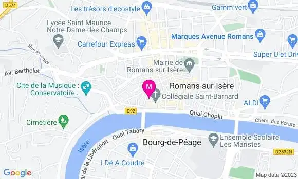 Localisation Restaurant  Le Dandy
