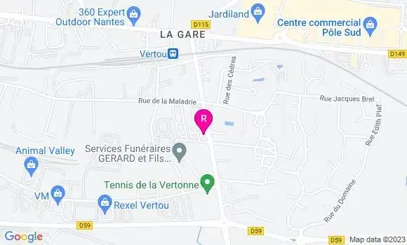 Localisation Restaurant  O